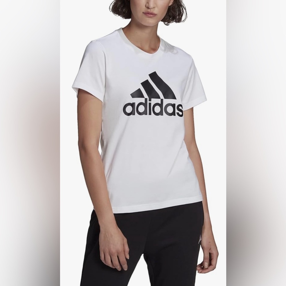 Adidas White Short Sleeve Shirt Size Medium NWT